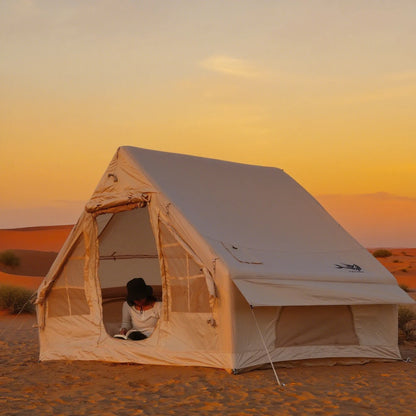 Inflatable Tents, Luxury Camping Tents, With Stove Plug, 4/6/8 Person Family