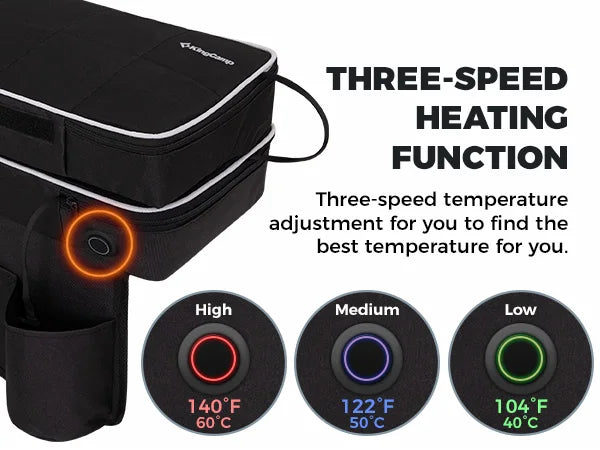 Heated Seat Cushion Seat, 3 Heating Levels, Foldable and Removable, Quick Heating