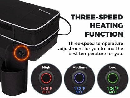 Heated Seat Cushion Seat, 3 Heating Levels, Foldable and Removable, Quick Heating