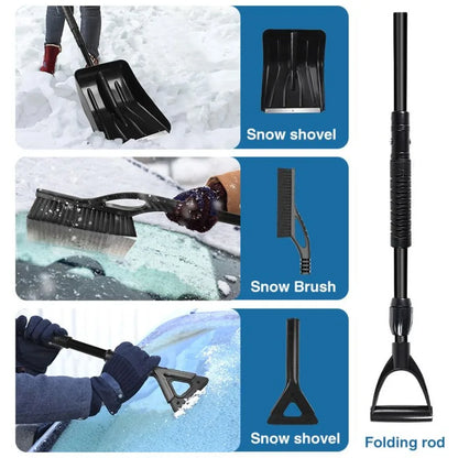Snow Shovel 2025 New Upgrade Large Capacity Lightweight Aluminum Portable Snow Shovel