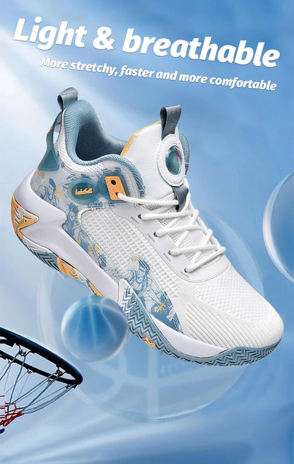 Men's basketball shoes walking and running shoes breathable and comfortable men's sports shoes trendy and fashionable basketball