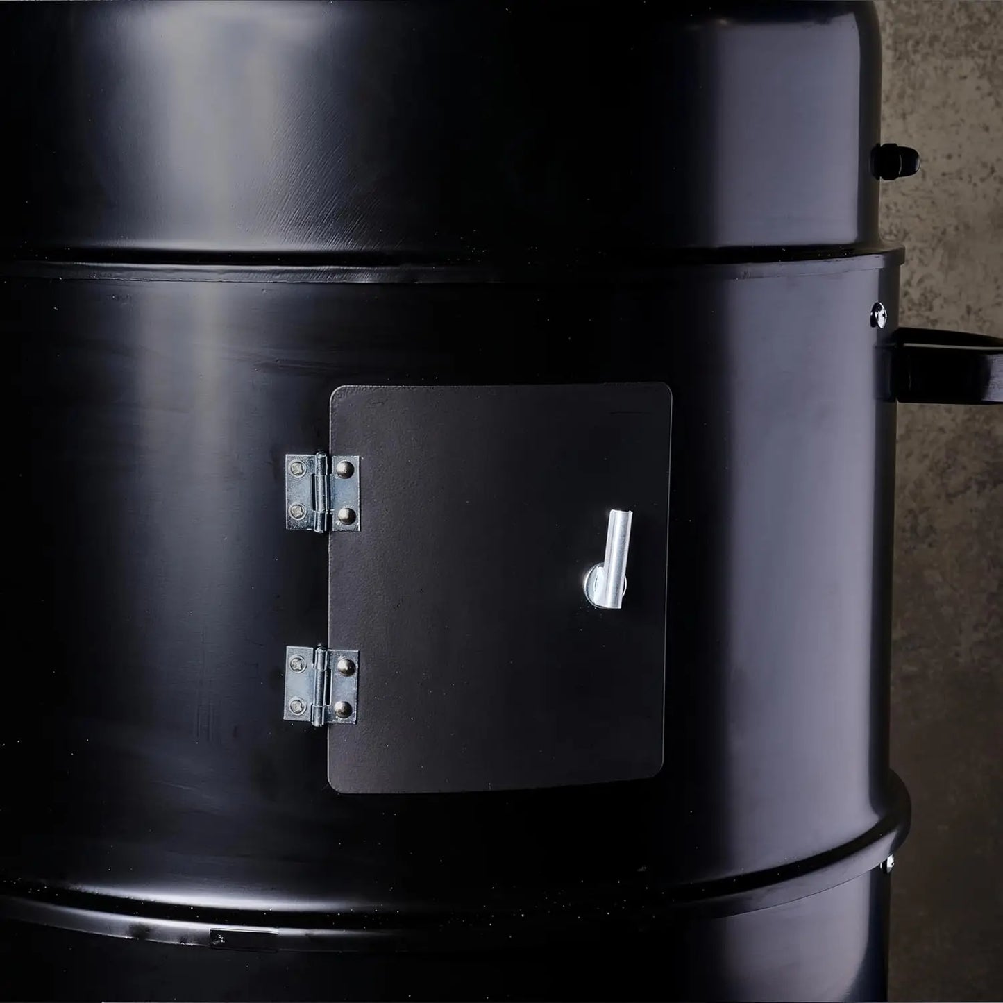 16 Gallon, Double Open-Ended Barrel Durable, High-Temperature Powder Coat Rated Up To 900 Degrees