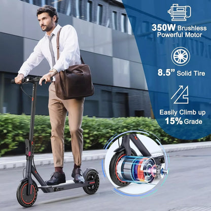 Electric Scooter 350W 25KM/H APP Smart Control  8.5inch tire Folding Electric Scooter 20KM Max Range for Adult