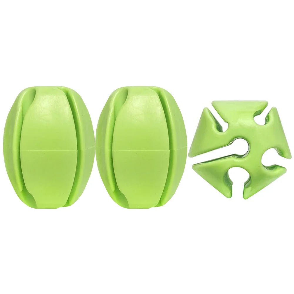 3pcs Silicone Fishing Rod Holder Ball Straps 5 Hole Lightweight Fishing Tackle Ties