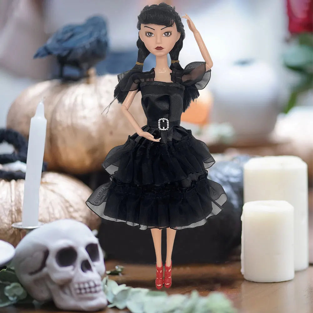 Wednesday Addams Figure Cute Toy Addams Family Doll Model Children's Soothing Toys Birthday Christmas Gifts