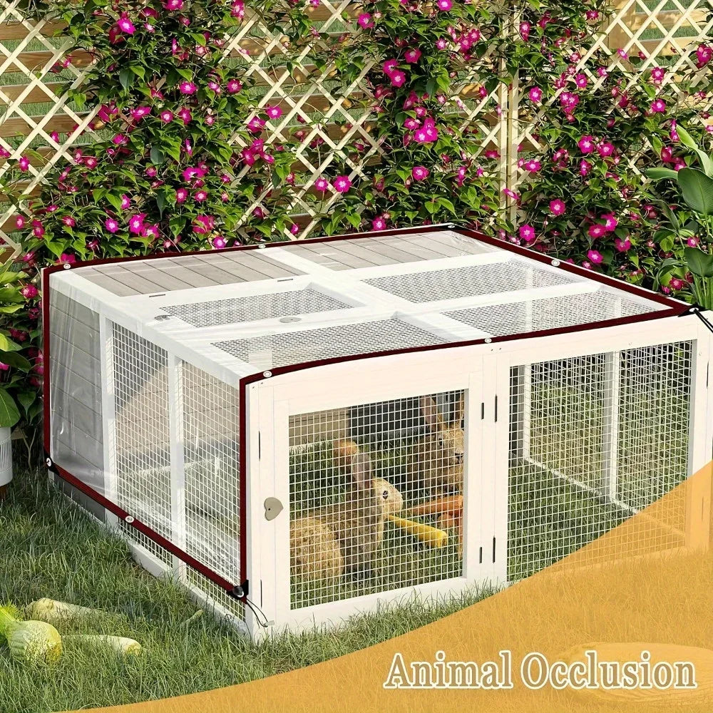 Transparent Waterproof Tarp for Tents, Porches, and Yards