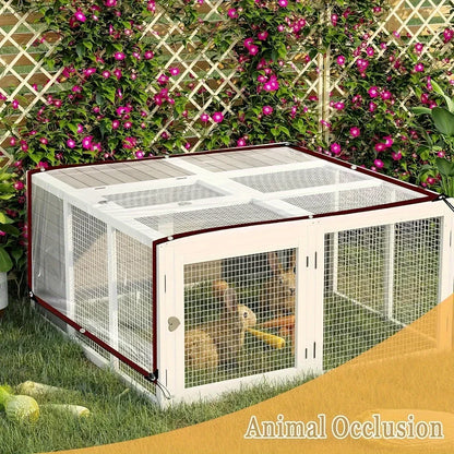 Transparent Waterproof Tarp for Tents, Porches, and Yards