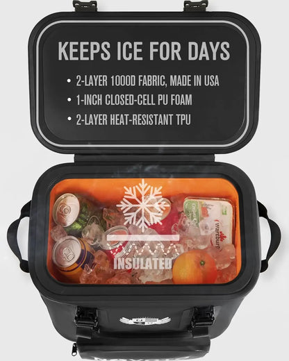 Magnetic Backpack Cooler 30 Can, Leakproof Insulated Soft Cooler Bag