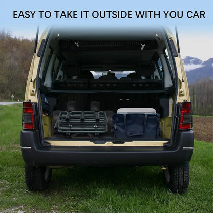 Fishing, Beach, Carts Heavy Duty Foldable Collapsible Wagon with Big Wheels and Rod Holders 550 Pound Capacity 53.9"x26.4"x38