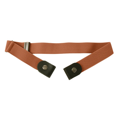 Elastic Belt Without Buckle Canvas Women Belt Stretch