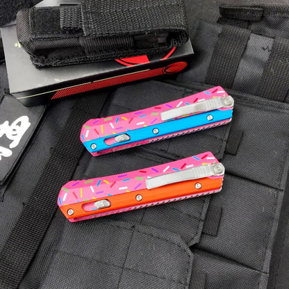 Practical Folding Knife Zinc Alloy Handle Hunting Combat Multi-functional Knives