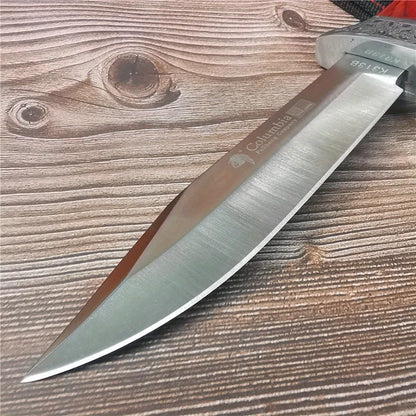 10.4 Inch Stainless Steel Fixed Blade Knife - High Hardness Camping, Hunting, Outdoor Survival Knife with Sheath