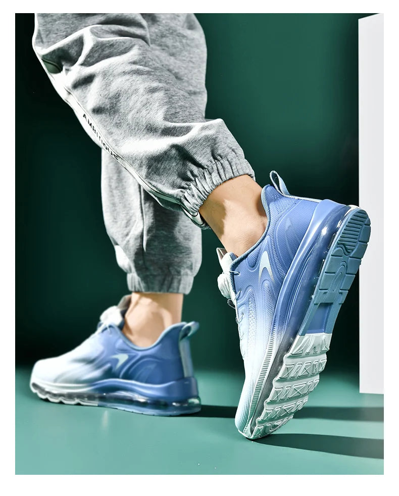 Men's shock-absorbing sports shoes, men's anti slip walking shoes, lightweight and breathable running shoes, sports and fitness