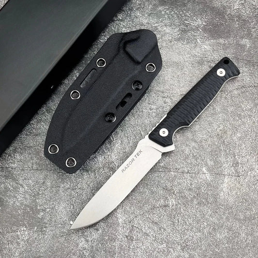 High Hardness Straight Knife Steel Blade Handle Outdoor Camping Survival Hunting Knife Cutting Knife