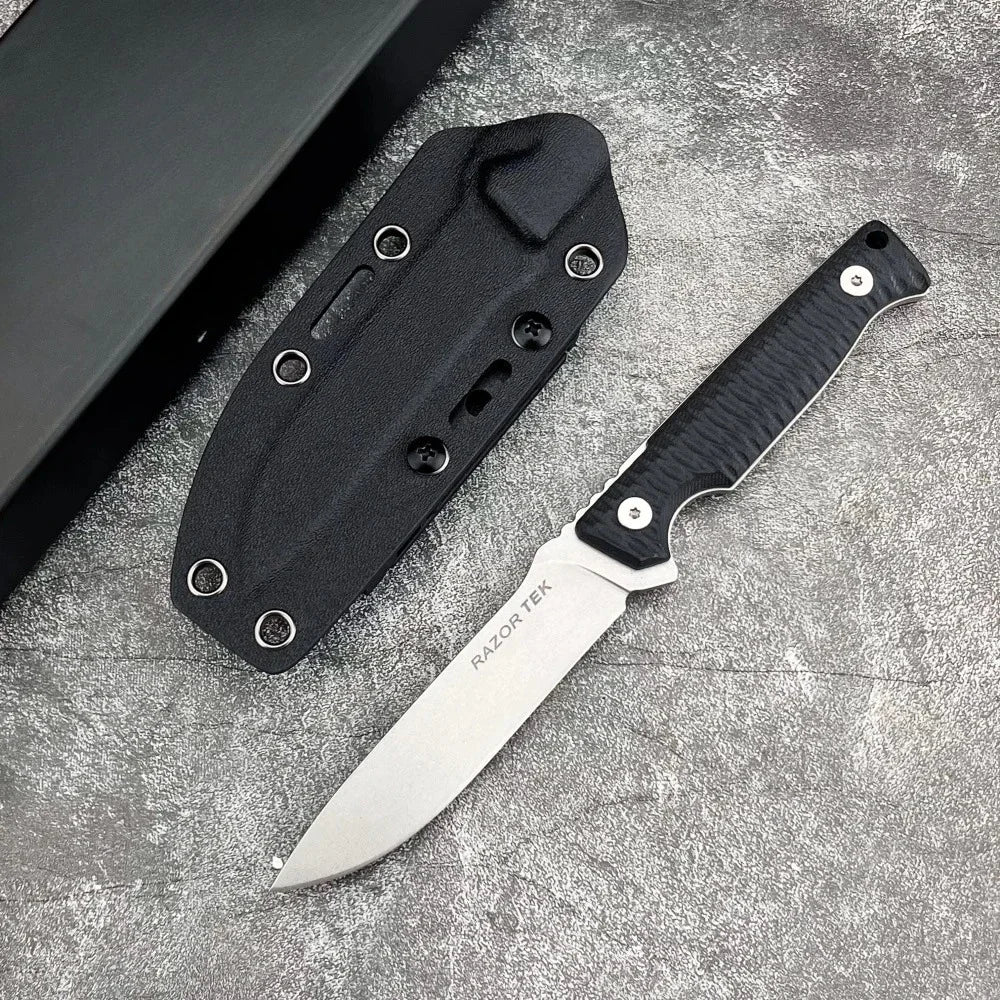 High Hardness Straight Knife Steel Blade Handle Outdoor Camping Survival Hunting Knife Cutting Knife