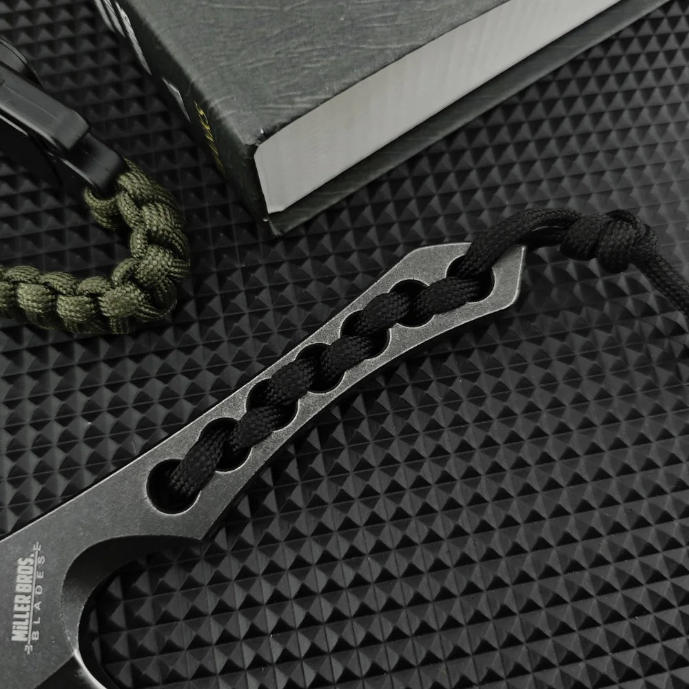 Fixed blade One Small Straight Knife Outdoor Axe Powder Ink Steel portable hunting