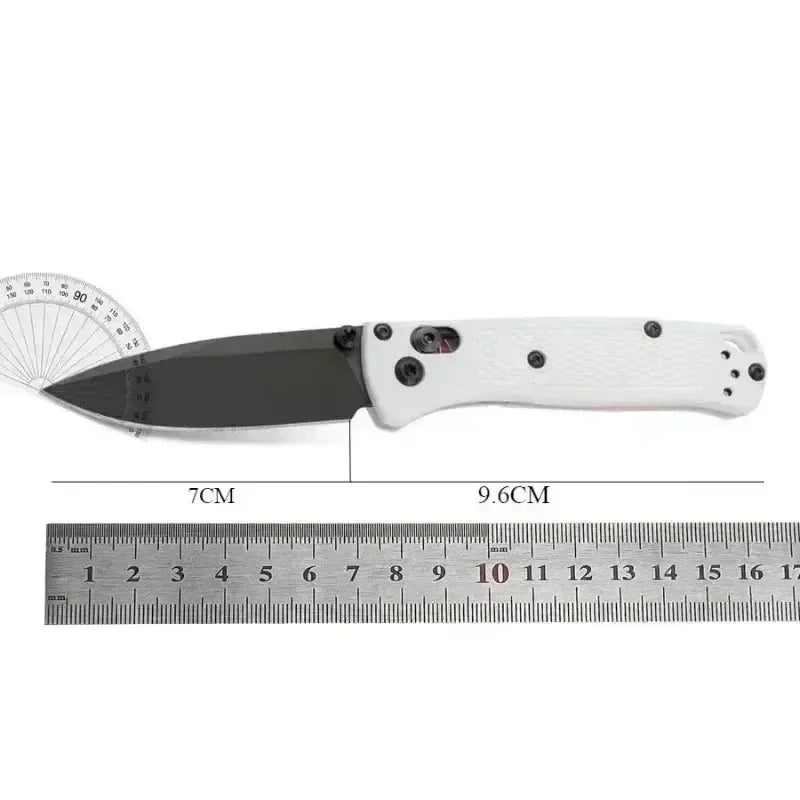 Nylon Wave Fiber Handle Axis Lock Folding Outdoor Pocket Knife Camping Hunting Tools