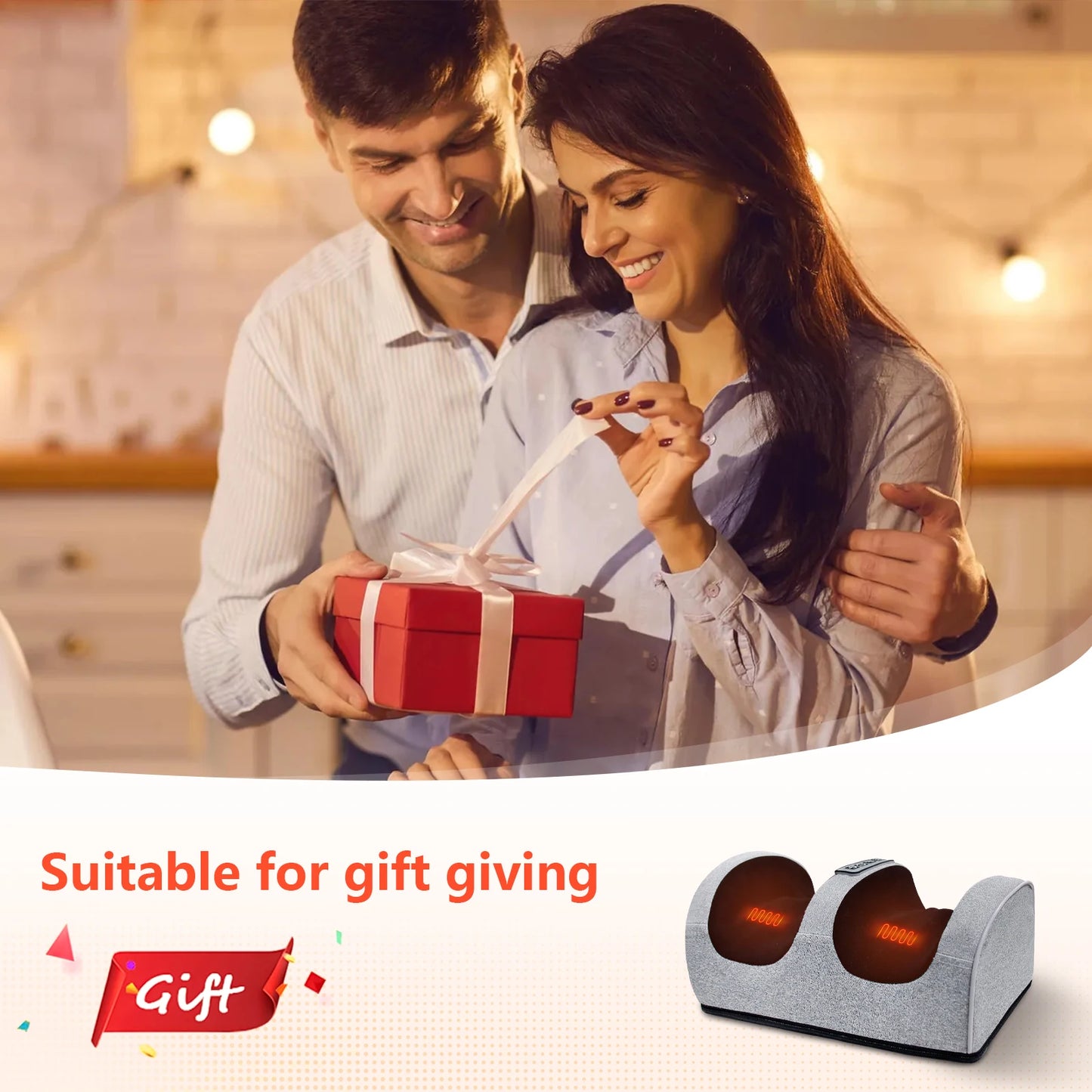 Foot massage machine leg massager electric heating Christmas gifts, Valentine's Day gifts,