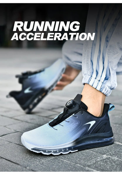 Men's shock-absorbing sports shoes, men's anti slip walking shoes, lightweight and breathable running shoes, sports and fitness