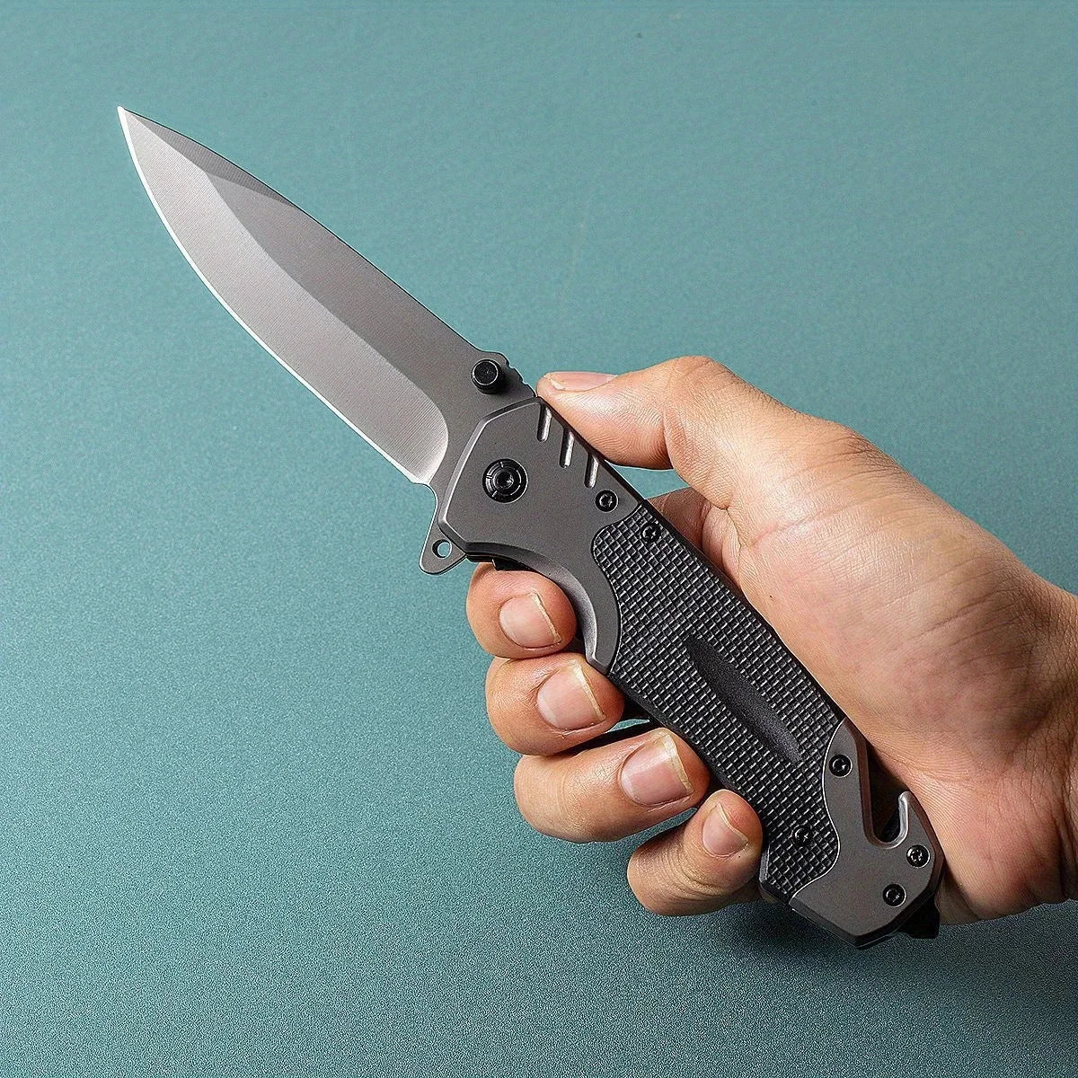 Portable Folding Knife - Stainless Steel , Lightweight Tool for Camping, Hiking