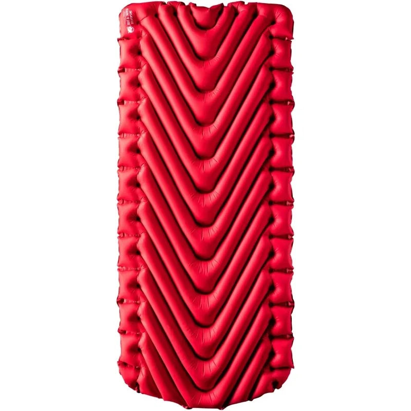 Insulated Inflatable Sleeping Pad for Camping,Lightweight Air Bed For Cold Weather,Red