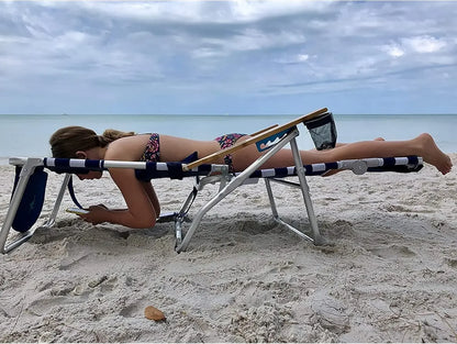 3N1 Lightweight Lawn Beach Reclining Lounge Chair with Footrest,