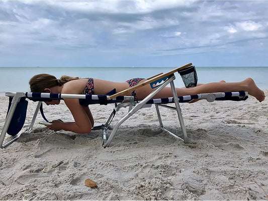 3N1 Lightweight Lawn Beach Reclining Lounge Chair with Footrest,