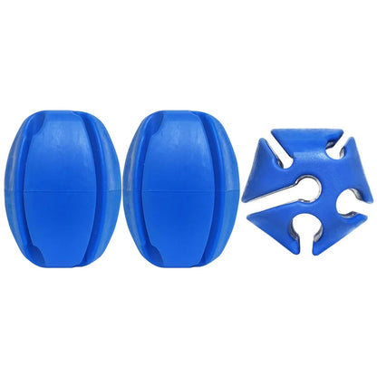 3pcs Silicone Fishing Rod Holder Ball Straps 5 Hole Lightweight Fishing Tackle Ties