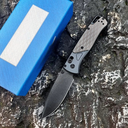 Portable Folding Knife  Steel Blade Aluminum Handle Outdoor Camping hunting