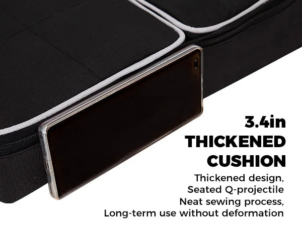 Heated Seat Cushion Seat, 3 Heating Levels, Foldable and Removable, Quick Heating