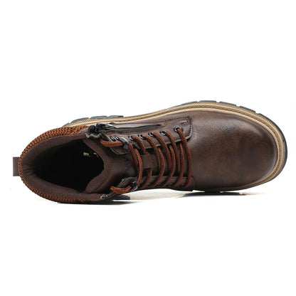 Waterproof Safety Boots Men  Steel Toe Boots Anti-smash Stab-resistant Safety Shoes