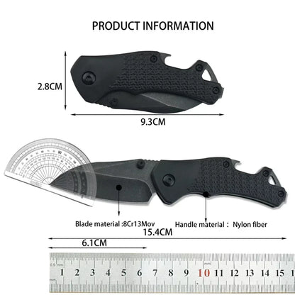 Portable Pocket Knife Steel Blade Nylon Fiber Handle Outdoor Camping Survival Tactics Hunting Knife Gift