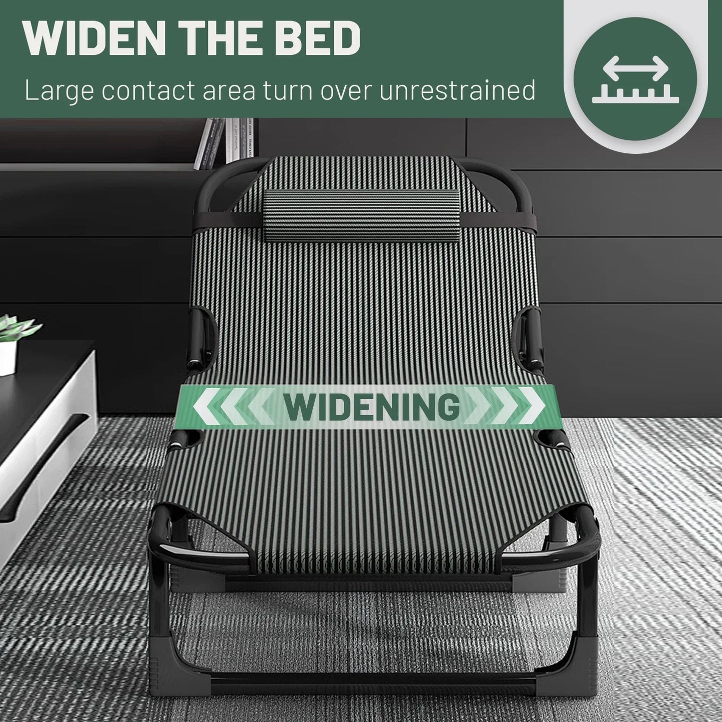 Portable Camping Bed Lightweight Foldable Outdoor Daybed