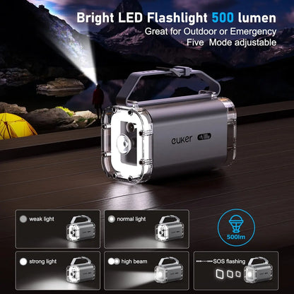 Power Bank 100W Portable Charger 4 Ports with LED Lights