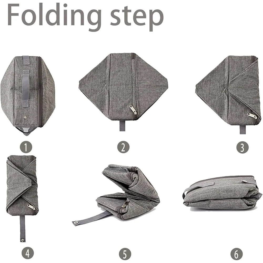 Lightweight Travel Litter Box Cats Foldable Design Leak Proof Portable K