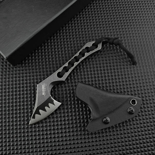Fixed blade One Small Straight Knife Outdoor Axe Powder Ink Steel portable hunting