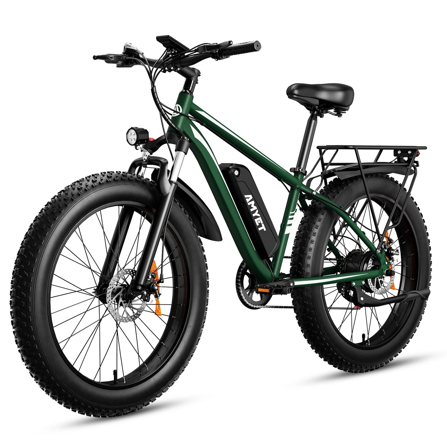 Electric Bike for Adults 1000W 48V 15AH 26" Fat Tire Mountain 31mph Dual Shock Absorber