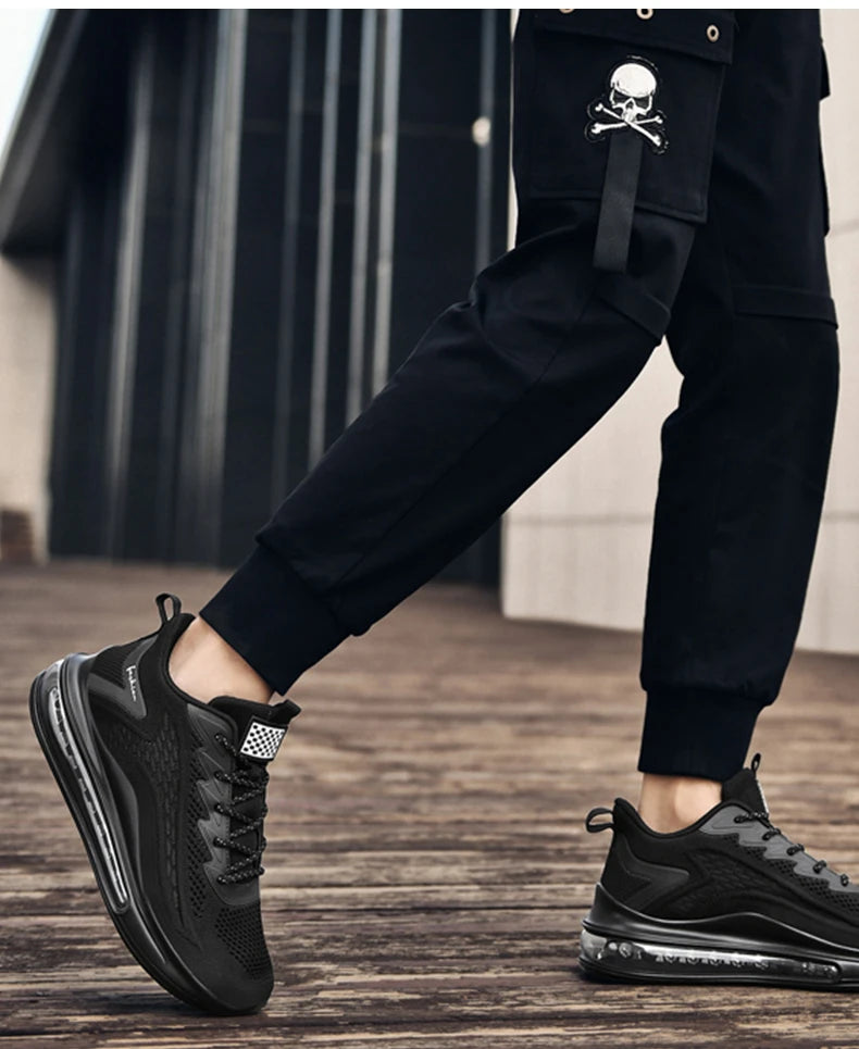 Men's air running shoes, tennis walking shoes, breathable and non slip running shoes