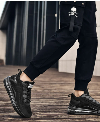 Men's air running shoes, tennis walking shoes, breathable and non slip running shoes