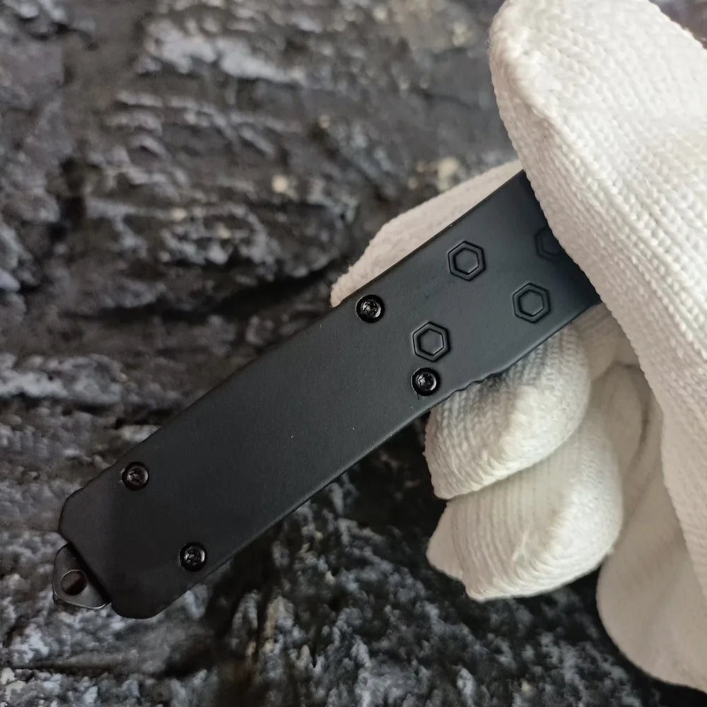 Portable Multi-purpose Pocket Knife with Zinc Alloy Handle   Outdoor Knife for Hiking, Camping and Exploration