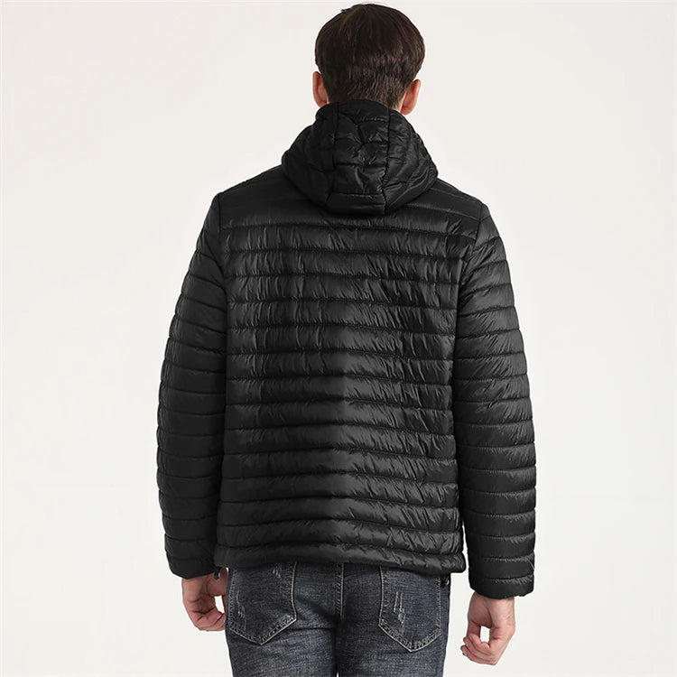 Lightweight Puffer Down Jackets for Men, Warm Parka, Windproof Coat, Casual Outerwear, Autumn and Winter Fashion Jacket