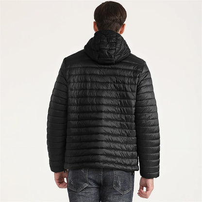 Lightweight Puffer Down Jackets for Men, Warm Parka, Windproof Coat, Casual Outerwear, Autumn and Winter Fashion Jacket