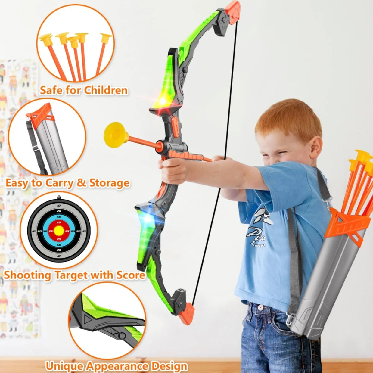 Children's Archery Toy Suit Hunting Shooting Toy Outdoor Sports