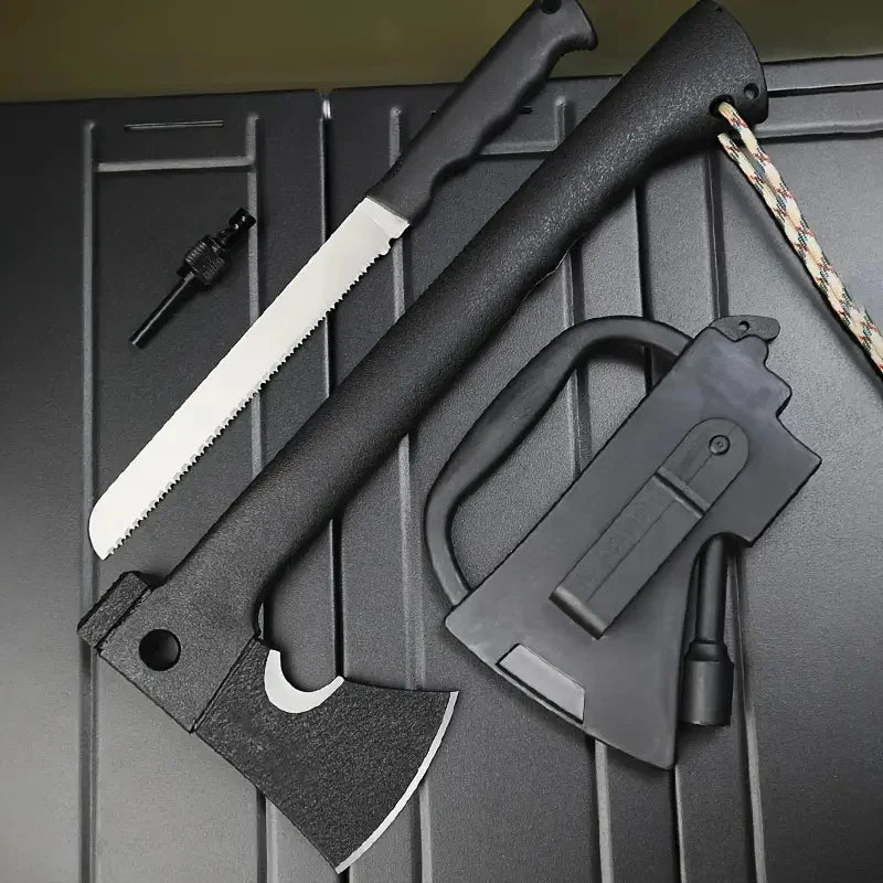 Ultimate Outdoor Survival Axe with Fire Starter -