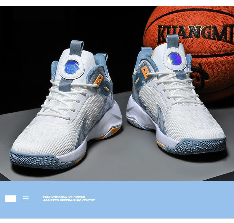 Men's basketball shoes walking and running shoes breathable and comfortable men's sports shoes trendy and fashionable basketball
