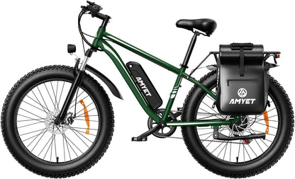 Electric Bike for Adults 1000W 48V 15AH 26" Fat Tire Mountain 31mph Dual Shock Absorber