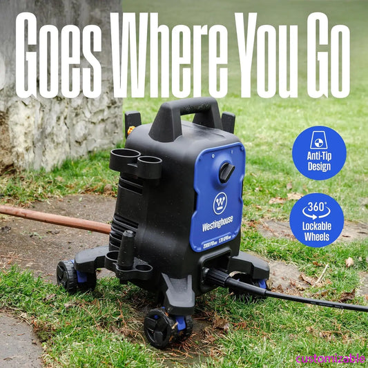 Electric Pressure Washer,2300 Max PSI 1.76 Max GPM with, Onboard Soap Tank,