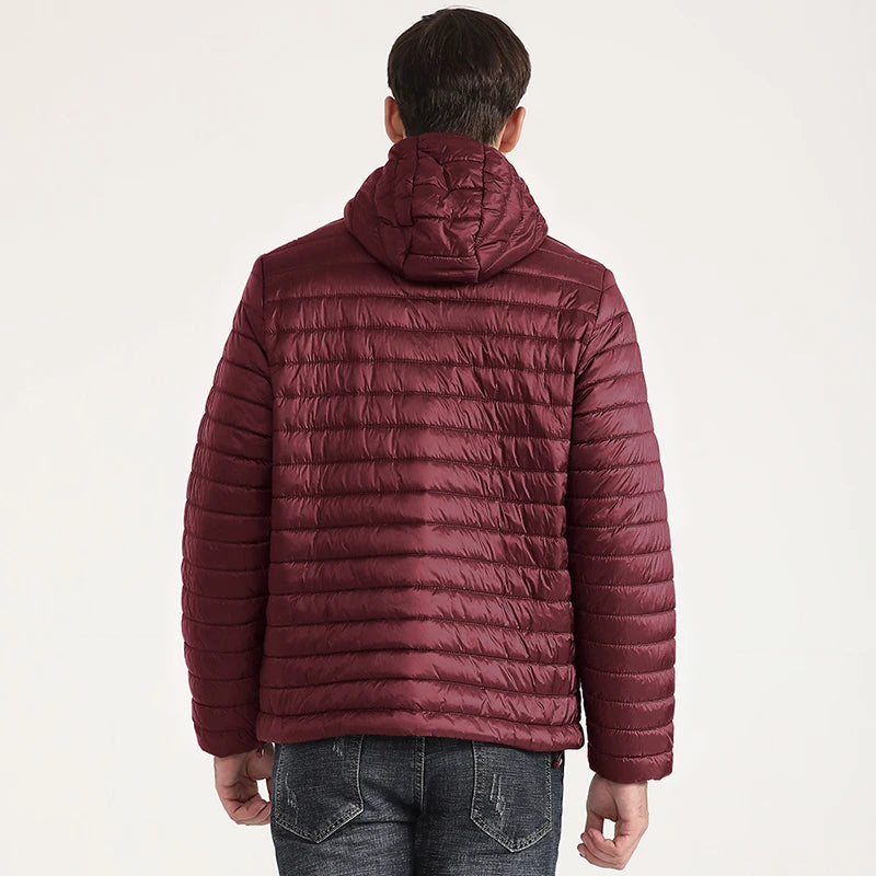 Lightweight Puffer Down Jackets for Men, Warm Parka, Windproof Coat, Casual Outerwear, Autumn and Winter Fashion Jacket