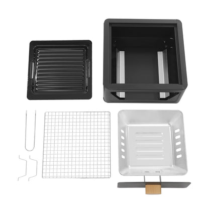 Square Tabletop Barbecue Stove, Outdoor Barbecue Grill