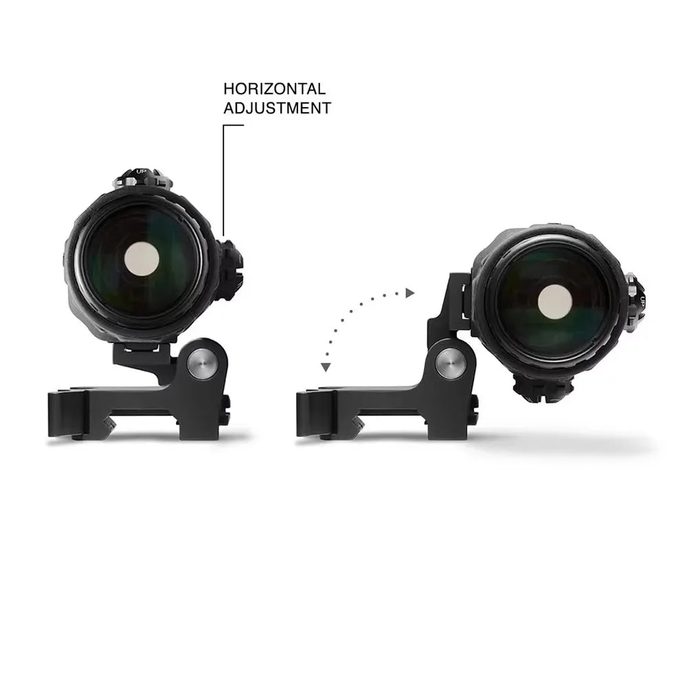 Sight Fixed 3X 5X Magnifier Scope With Switch to Side Quick Detachable QD Mount